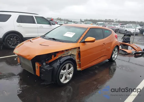 2014 Hyundai Veloster Base W/Black из США, поврежденный, VIN KMHTC6AD1EU183476